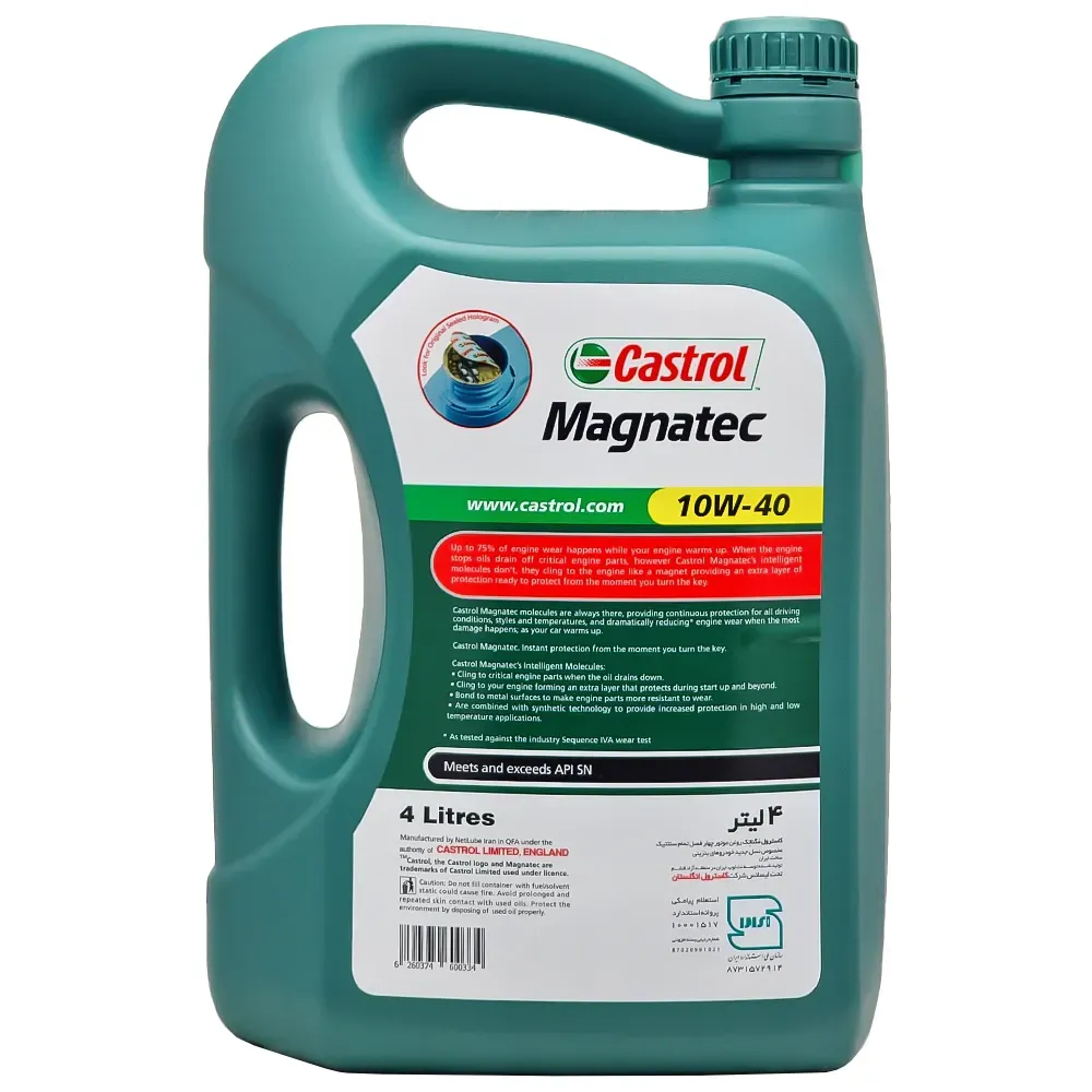 روغن موتور کاسترول مگناتک 10w40 SN حجم 4 لیتر