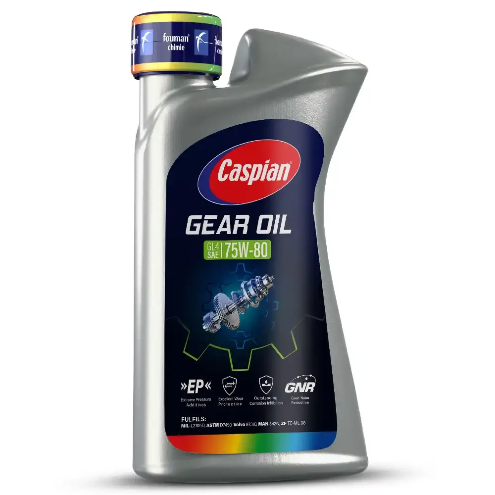 روغن گیربکس دستی کاسپین GL-4 75W80 حجم 1&zwnj; لیتر