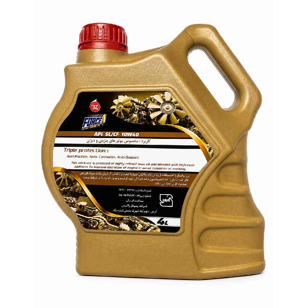 روغن موتور فورس1 SAE 10W40-SL حجم 4 لیتر